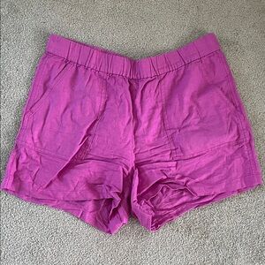 J. Crew Orchid Pink Elastic-Waist Casual Shorts S